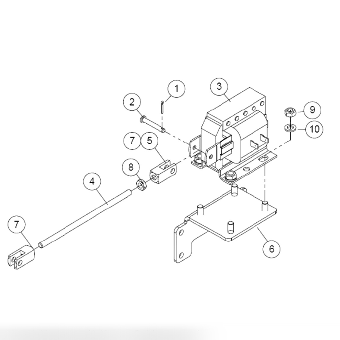 Left Hand Buffer Solenoid Assembly