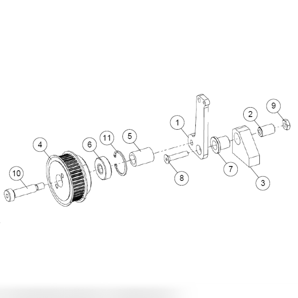 Right Hand Buffer Mounting Assembly