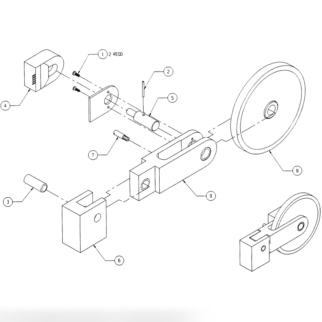 COUNTER WHEEL ASSEMBLY