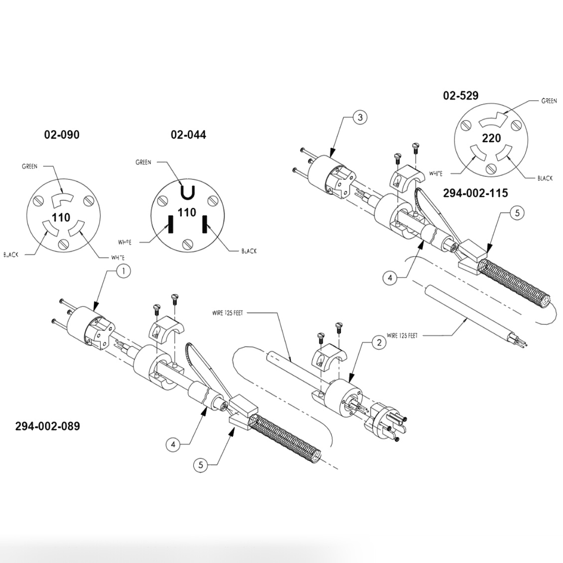 POWER CORD ASSEMBLY 220V