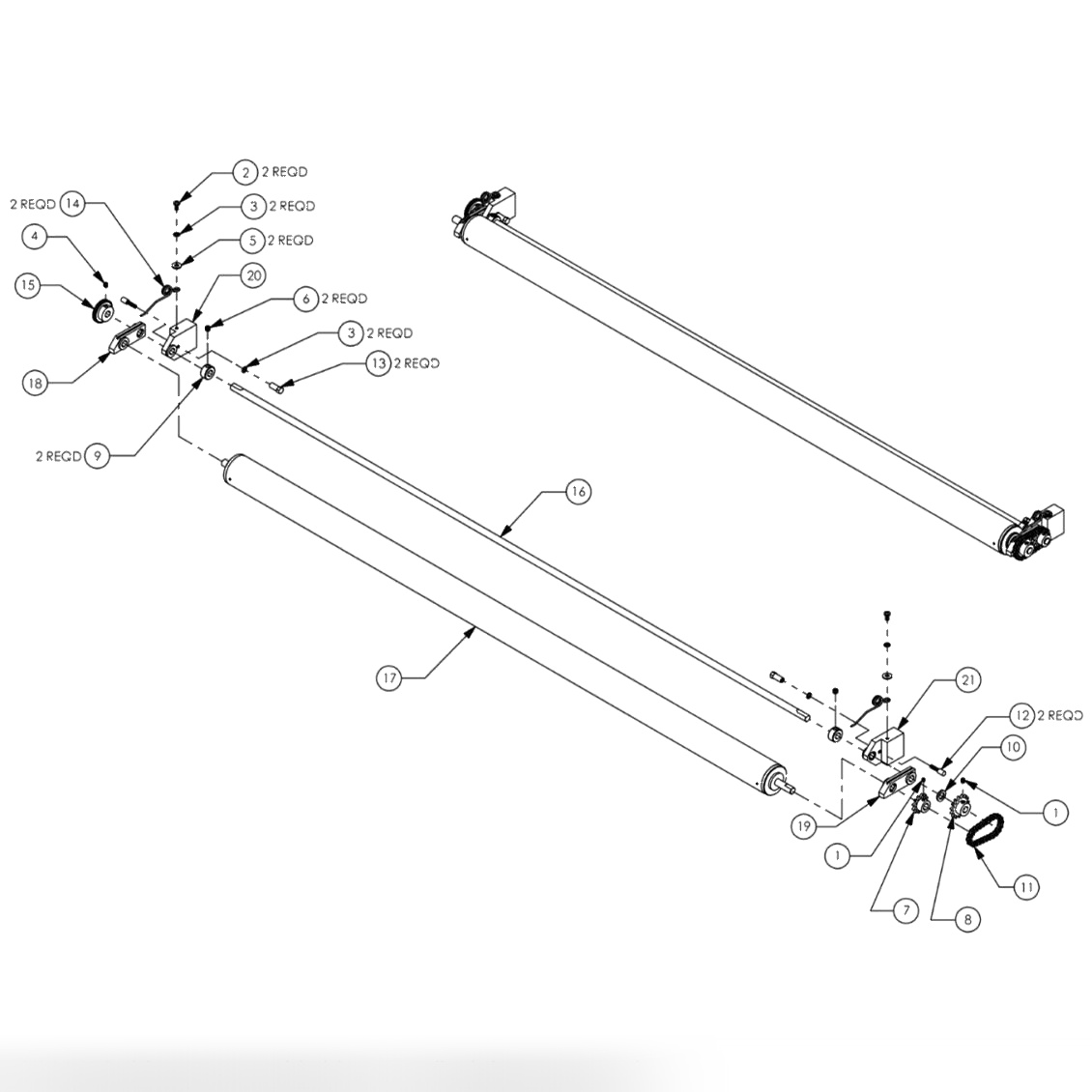 TRANSFER ROLLER DRIVE ASSEMBLY