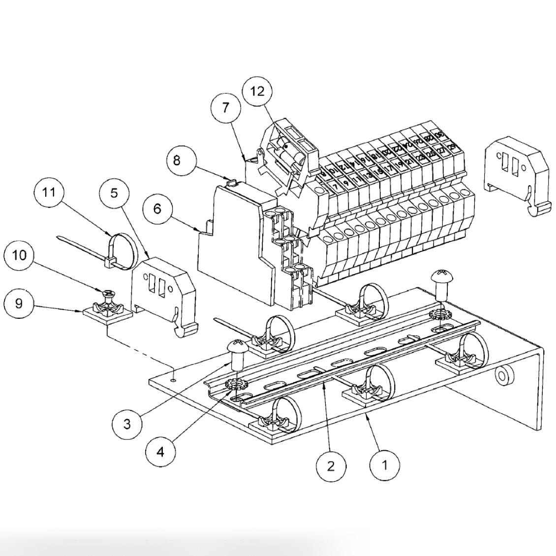 FUSE BLOCK ASSEMBLY 220V