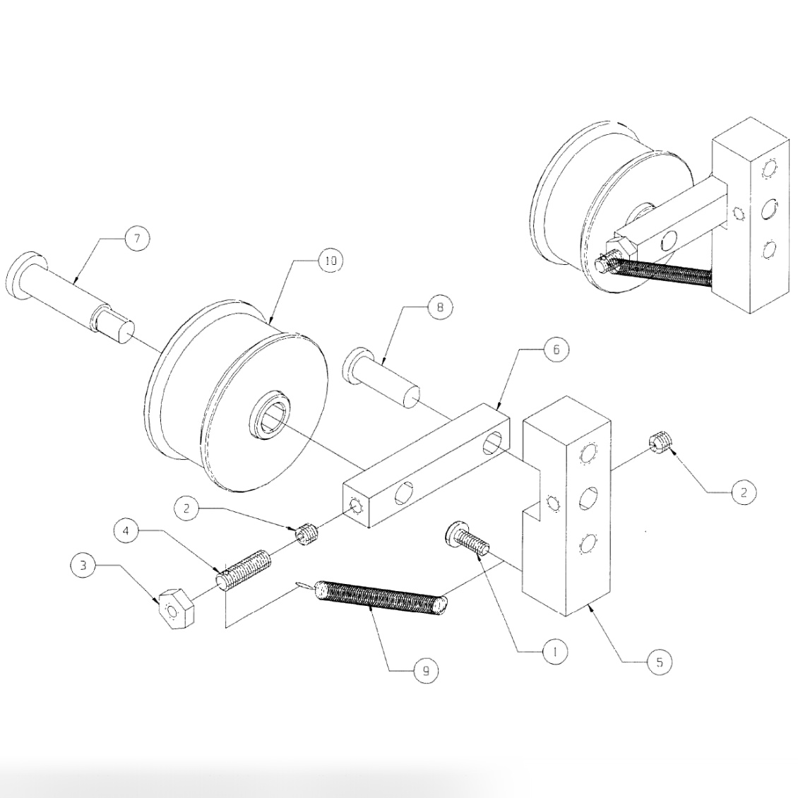 IDLER ASSEMBLY RIGHT