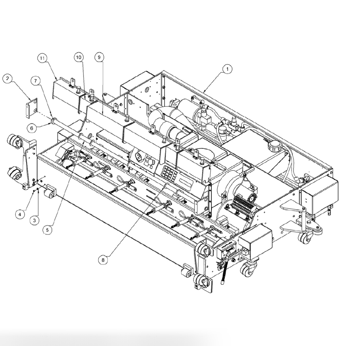 FRAME ASSEMBLY - OIL TANK ASSEMBLY