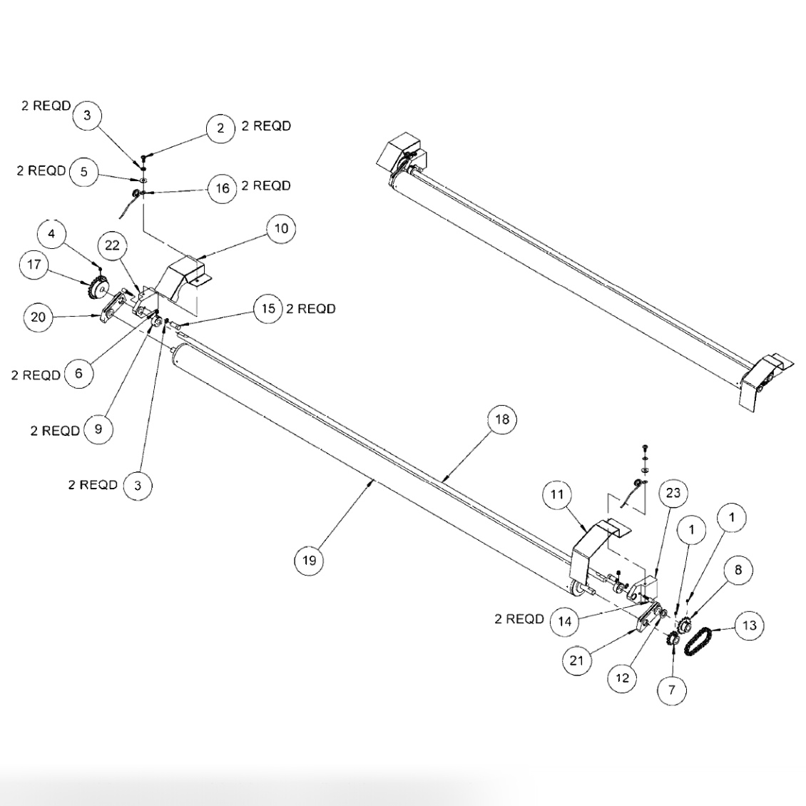 TRANSFER ROLLER ASSEMBLY