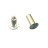 Semi-Tubular Rivet, Oval, 0.13 X 0.31, Plain Steel