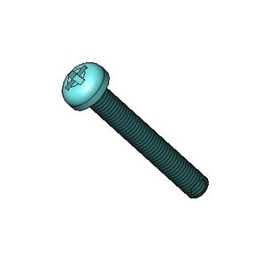 Self Tapping Screw, Pan Head, Phillips Drive, 10-32 X 1.25