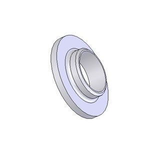 Flange Bushing, 0.38 X 0.44 X 1.71