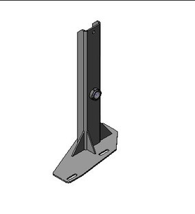 Table Support Weldment, 7 Pin Side