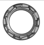 Pin wheel weldment, Left Hand Machine (even)