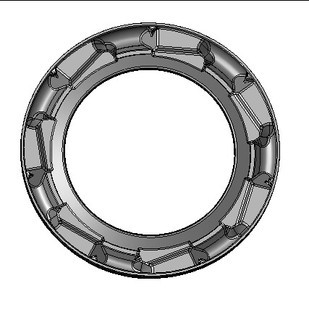 Pin wheel weldment, Left Hand Machine (even)