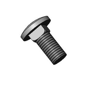 Carriage Bolt, 7/16-14 X 1.00, Grade 5, Black Oxide Finish