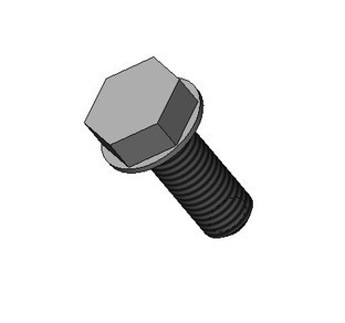 Machine Screw, Hex Washer, 10-32 X 0.50, Zinc Finish