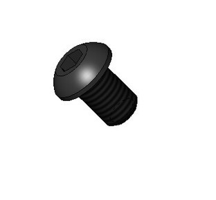 Cap Screw, Button Head, Hex Socket Drive, 1/4-20 X 0.38