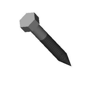 Lag Bolt, Hex Head, 5/16 X 2.00